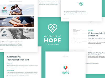 Moments of Hope Brand Guidelines brand guidelines branding charlotte colorful hope logo