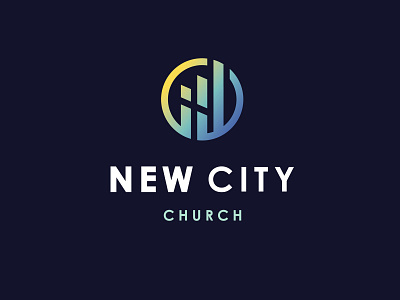 New City Church branding charlotte church church logo gradient illustration logo religion