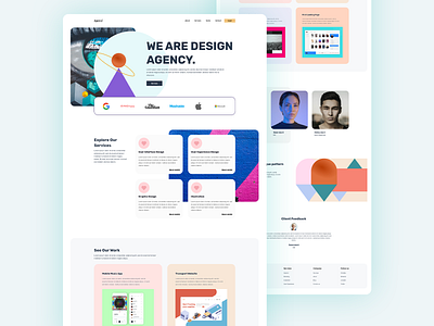 Agency Website Landing Page Design