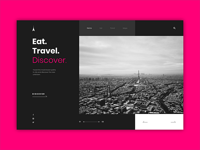 Travel Landing Page UI