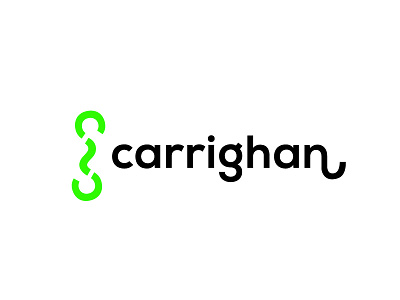 Carrighan Clothing Logo branding button clothing commercial fashion identity logos sans serif