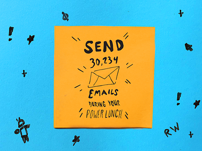 Power Lunch Emails Typography