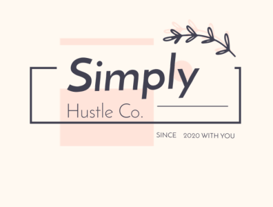 Simply Hustle Co. Logo app branding design icon logo typography