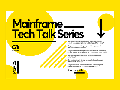 Tech talk web flyer flyer layout swiss