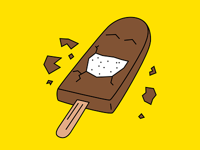 Ice cream :D fun ice cream illustration lol simple sticker telegram