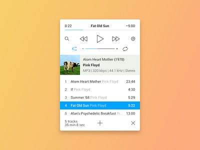 Music player concept