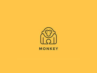 Monkey Logo Linear style