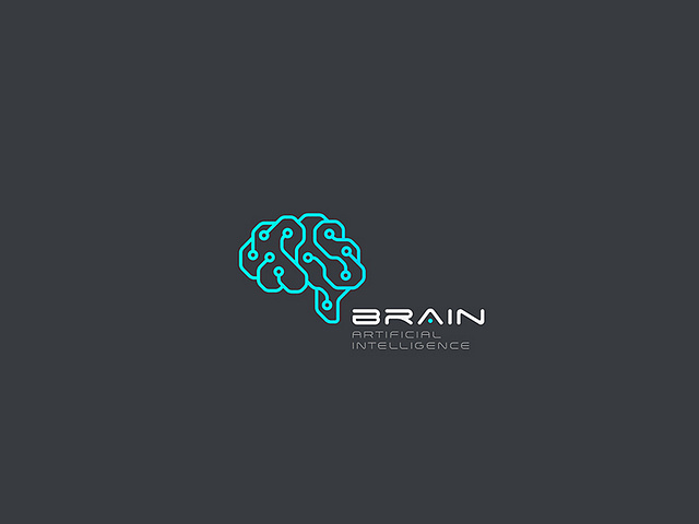 Artificial Intelligence Logo Digital Brain by Sentavio on Dribbble