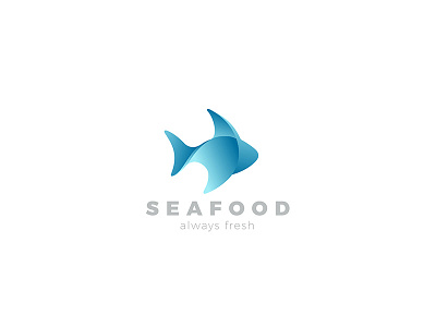 Fish Logo abstract abstract design fish fishing food gradient logo market restaurant seafood shop store symbol
