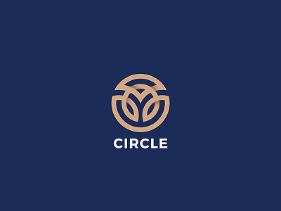 Circle Logo Abstract abstract art circle design fashion jewelry line linear logo logotype luxury outline style