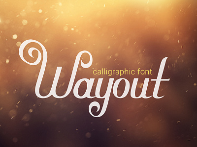 Wayout Calligraphic Font calligraphic calligraphy elegant fashion font handwritten invitation lettering merry christmas script typography valentine vintage