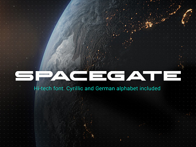 Spacegate Hi-Tech Font