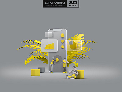 UNIMEN characters UI-UX design app