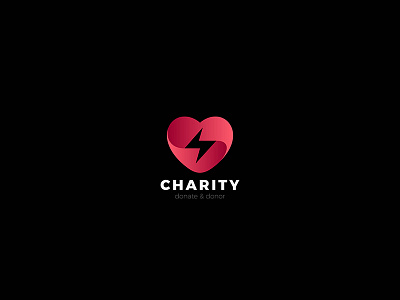 Logo Heart for Charity, Donation, Speed Datings