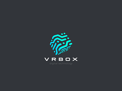 VR Technology Box Cube Logo