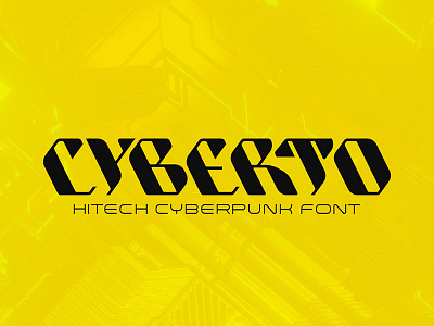 Cyberto Technology Cyberpunk Font apocalyptic