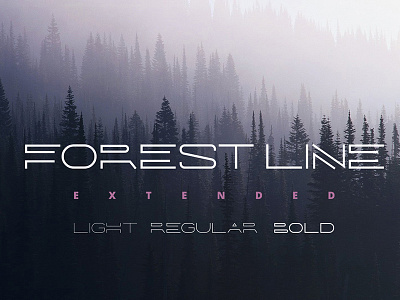 Forest Line Extended Linear Font art design fashion font hipster line linear monogram outline ttf web webfont