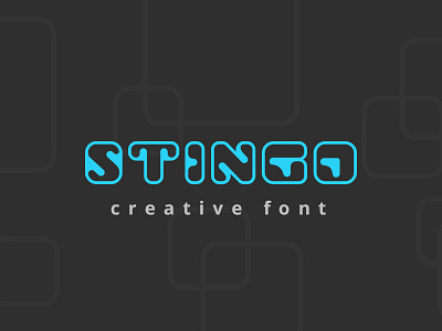 Stingo Digital font android computer digital font future futuristic innovative internet logo robot technology typeface