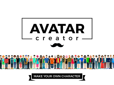 Avatar Creator avatar blank character clothes constructor create design flat graphics people vector