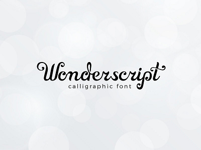 Wonderscript Calligraphic Font calligraphic elegant font handmade hipster invitation retro script type typeface typography wedding