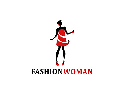 Fashion Woman Logo boutique clothes dress fashion logo logotype shop store woman