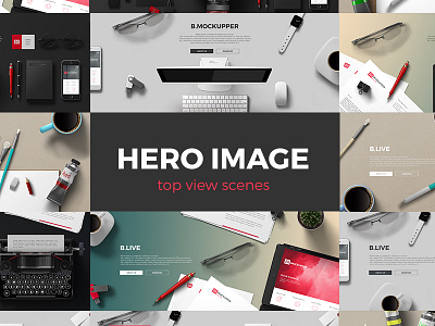 Hero Image top view scenes Mockupper constructor creator design generator graphics hero image mock up mockups objects scene smart