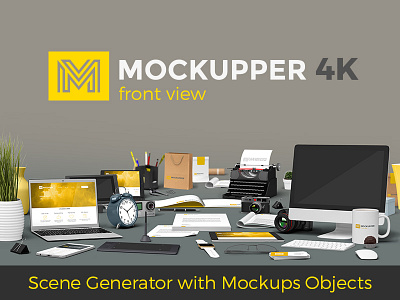 Mockupper scene generator FRONT view constructor design front generator kit mock mock up mockup mockupper scene up view