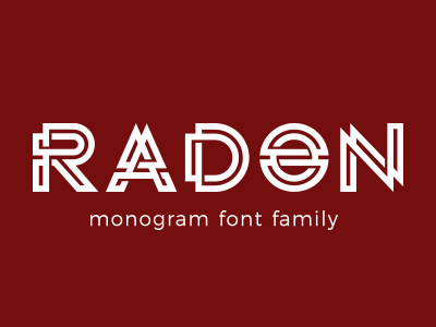 RADON monogram logo FONT