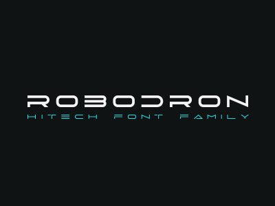 Robodron font family abc font futuristic hi tech robodron robot space ttf type typeface virtual web