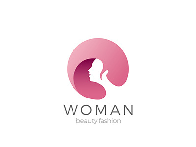 Woman Logo for Beauty Hair Salon beauty fashion girl hair hairdressing logo logotype negative salon space style woman