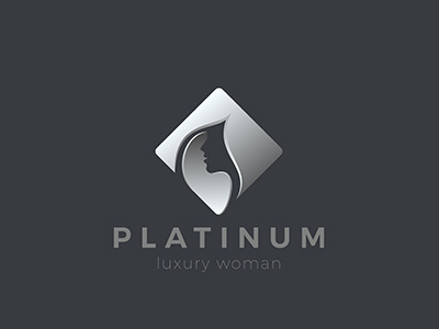 Woman Logo beauty fashion girl hair hairdressing logo logotype negative salon space style woman