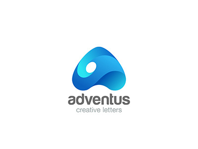 Letter A Logo 3d a design friendly funny letter logo logotype rounded