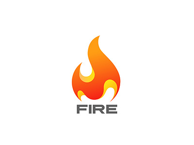 Fire Flame Logo abstract energy fire flame hot inferno logo power