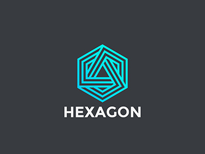 Hexagon Logo linear style