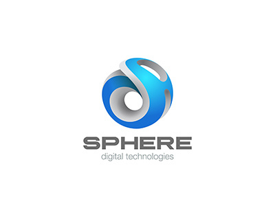 Hitech Sphere Logo abstract 3d business circle design global hitech internet logo sphere technology web