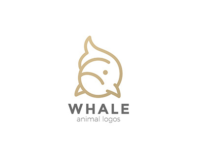 Whale Fish Logo