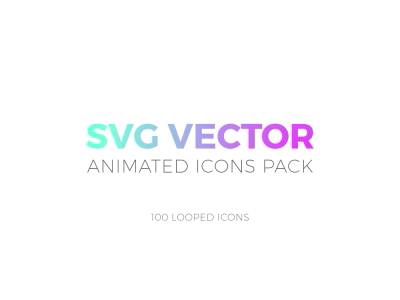 SVG Animated 100 Icons Linear style animated animation app application design icon icons json svg ui ux vector web website