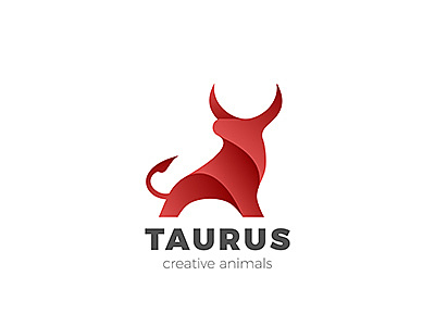 Bull Logo bison buffalo bull cow icon logo logotype red silhouette taurus torro