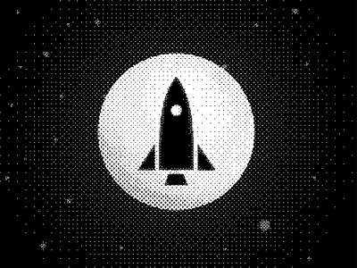 Rocket. bitmap moon pixels rocket space