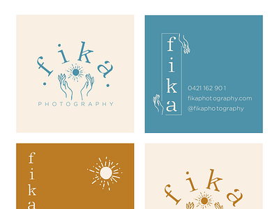 Fika Photography - Branding branding design graphic design icon illustration logo typography vector