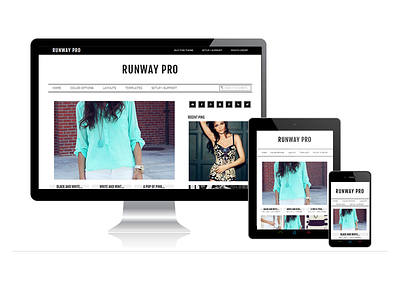 Runway Pro- Genesis Theme black bloggers clean fashion genesis theme runway viva la violette white