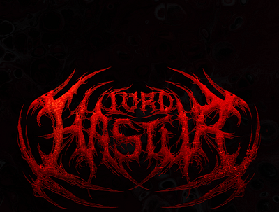 LORD HASTUR - logo graphic design logo metallogo typography