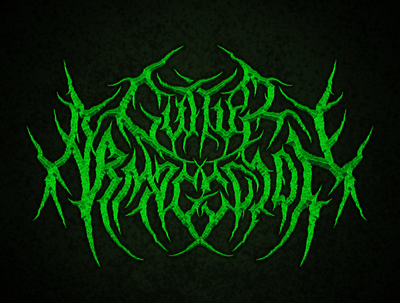 GutturArmageddon - logo brutaldeathmetallogo graphic design logo metallogo typography