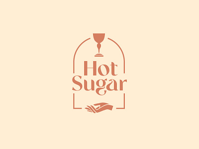 Hot Sugar Vintage branding hand illustration logo vase