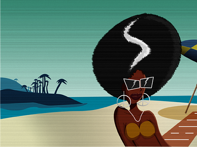 Beach Vibes concept design illustration vector