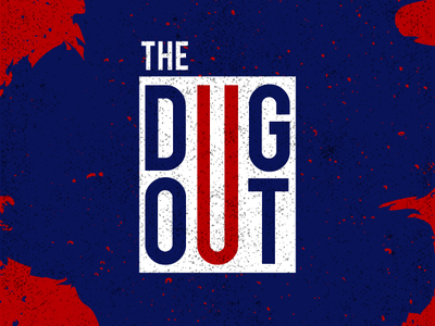 The Dug Out design logo typography