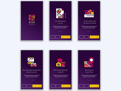 Onboarding Screens app branding concept design ui ux