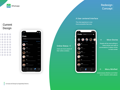 Whatsapp Chats Redesign Concept