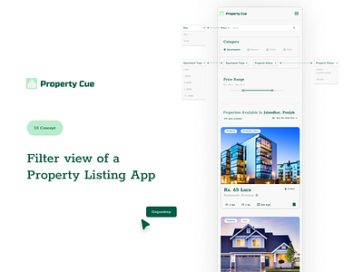 Property Listing App Filter View (UI Concept) filter view ux property listing app real estate app rental app ui ux ux research