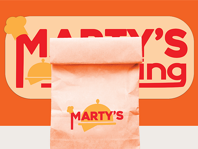 Marty's Catering brand branding branding design business catering design food graphic design logo restaurant